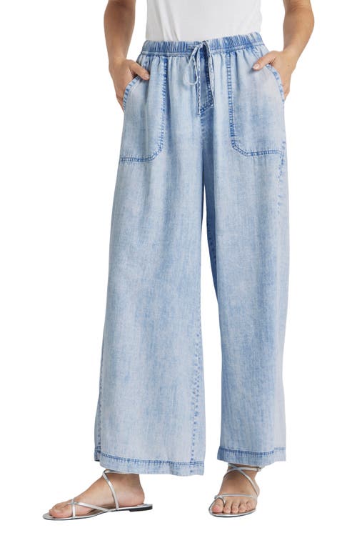 Splendid Angie Indigo Palazzo Pants in Bleached Indigo at Nordstrom, Size Large