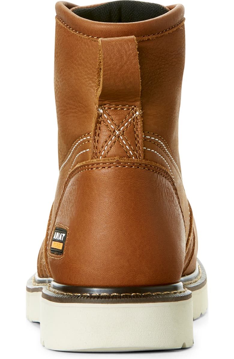 Ariat Rebar Wedge 6-Inch Waterproof Work Boot, Alternate, color, Golden Grizzly