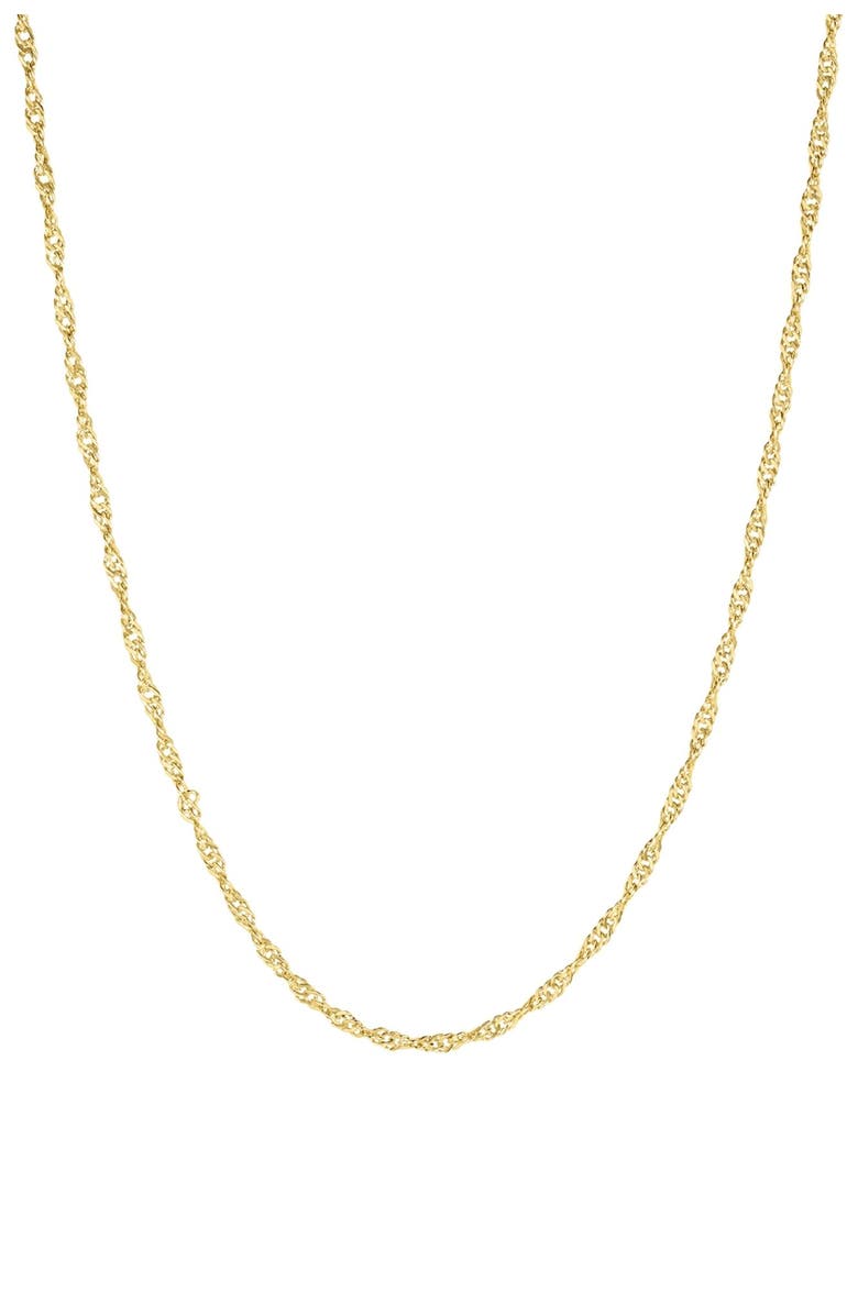 Set & Stones Lorenzo Singapore Chain Necklace, Main, color, Gold