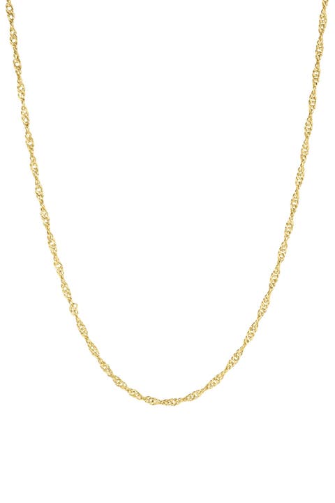Lorenzo Singapore Chain Necklace