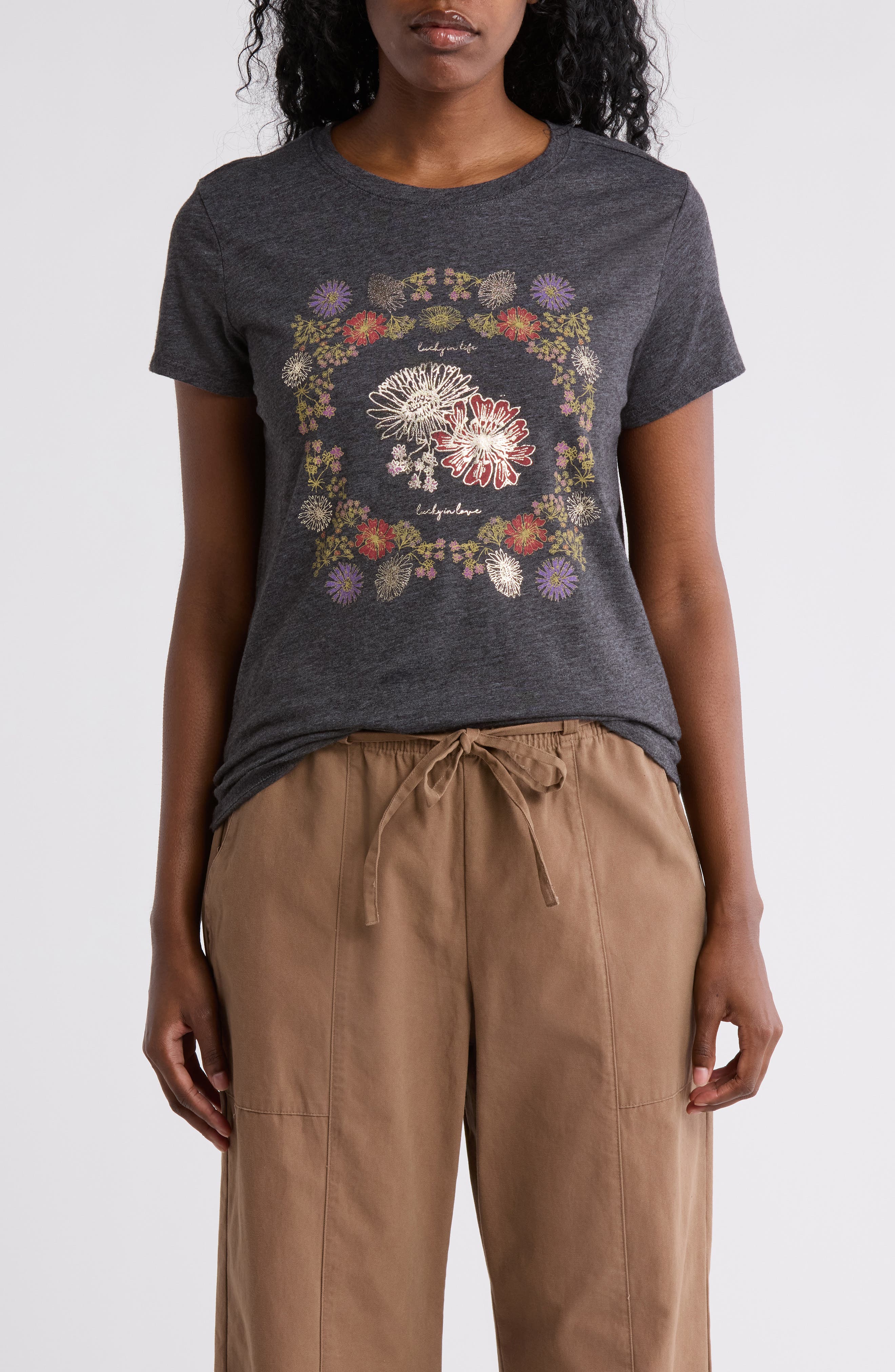 Lucky Brand Lucky in Love Graphic T-Shirt