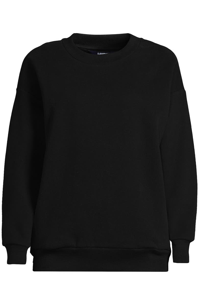 Lands' End Serious Sweats Relaxed Long Sleeve Crew Neck Sweatshirt, Alternate, color, 