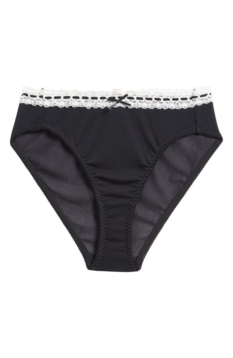 Free People So Sweet Intimately FP Mesh Bikini, Alternate, color, Black Combo