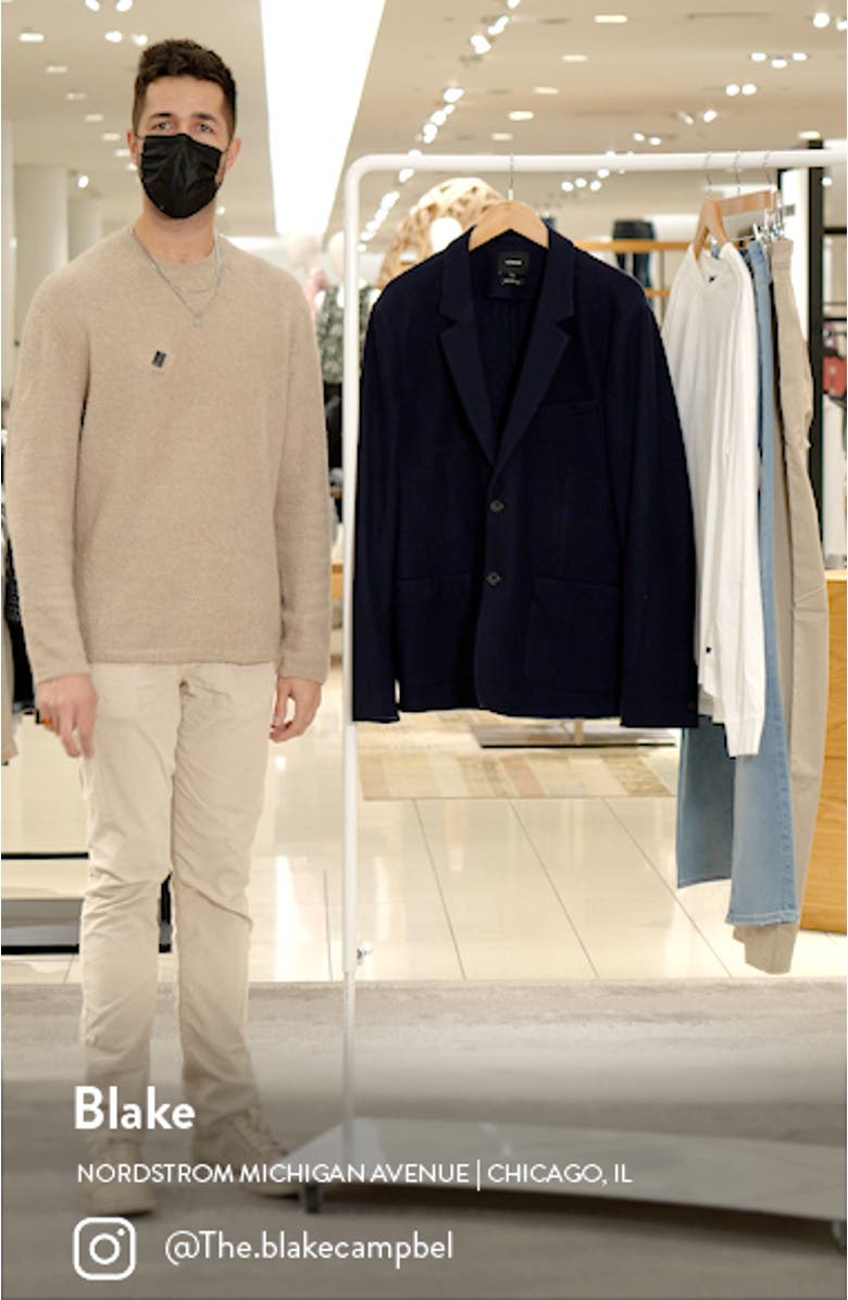 Houndstooth Wool Blend Blazer, sales video thumbnail