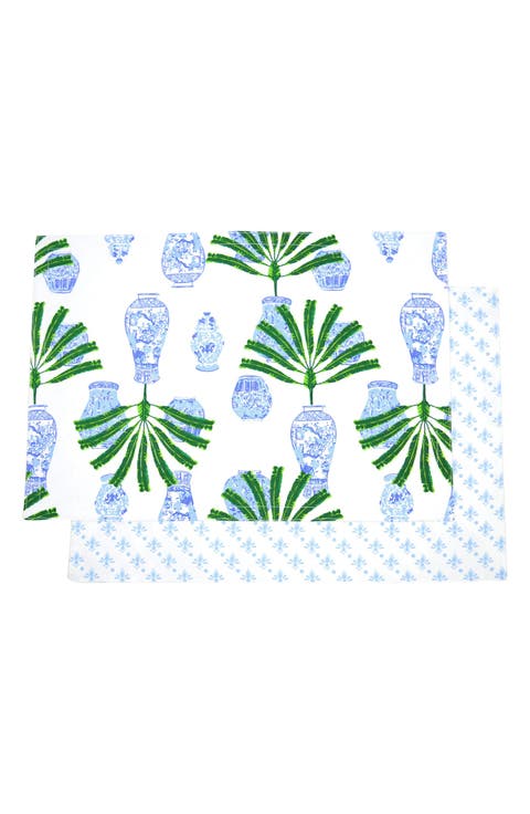 Ginger Palm Set of 4 Placemats