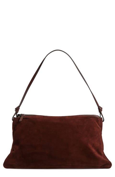 Wally Suede Shoulder Bag