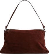 STAUD Wally Suede Shoulder Bag