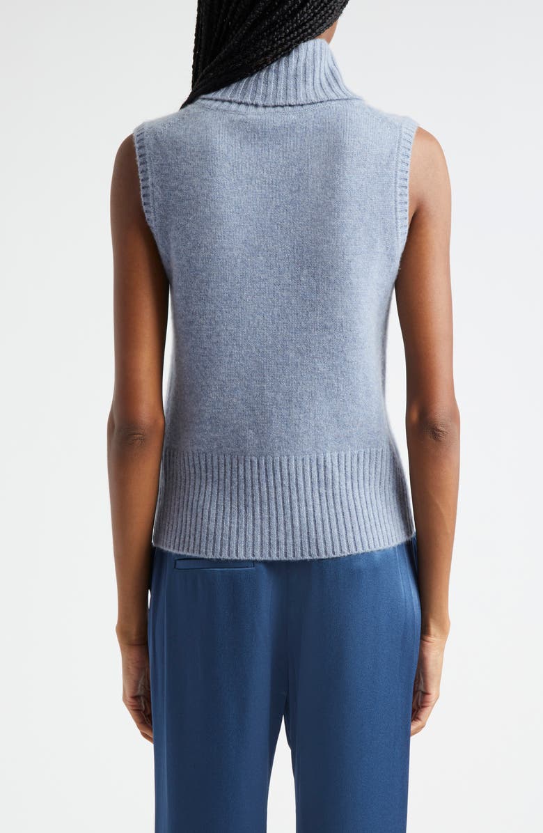 Veronica Beard Mazzy Turtleneck Sleeveless Cashmere Sweater, Alternate, color,