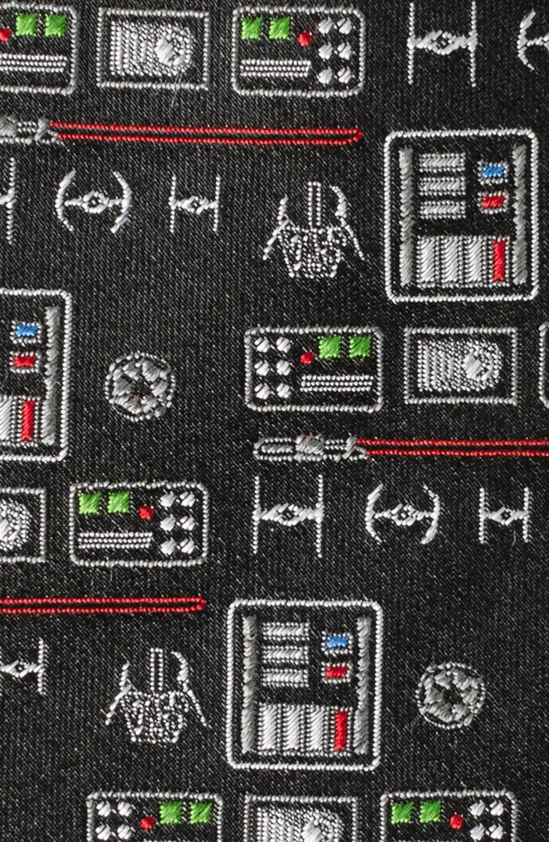 Cufflinks, Inc. Star Wars<sup>™</sup> Darth Vader Chest Plate Silk Tie, Alternate, color, Black