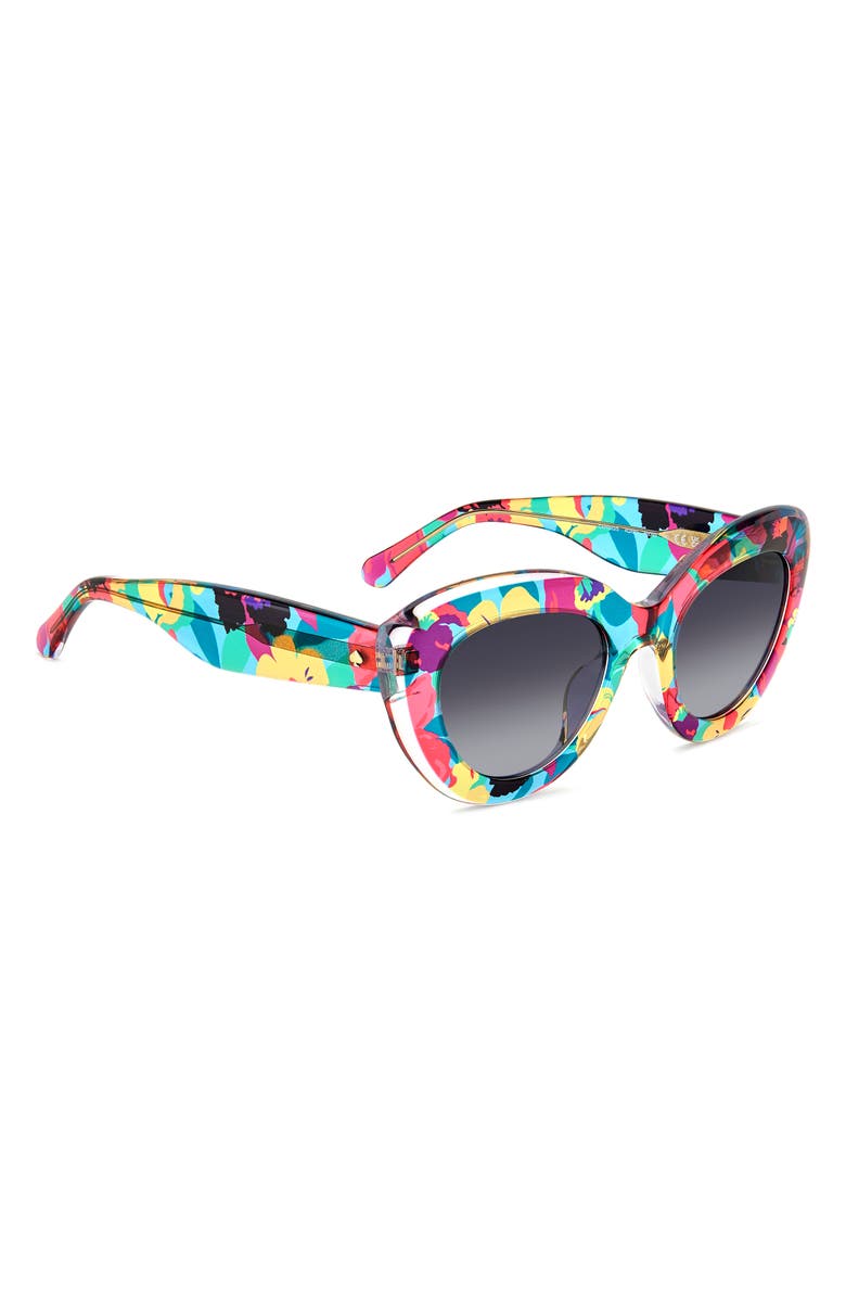 Kate Spade 50mm capri cat eye sunglasses, Alternate, color, Clear Multi