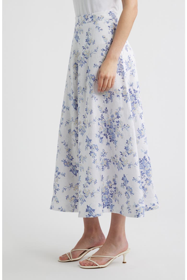 Peony Floral Skirt, Alternate, color, LANA