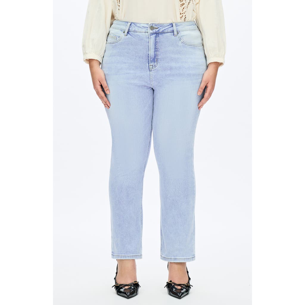 Bayeas High Waist Straight Leg Jeans In Blue