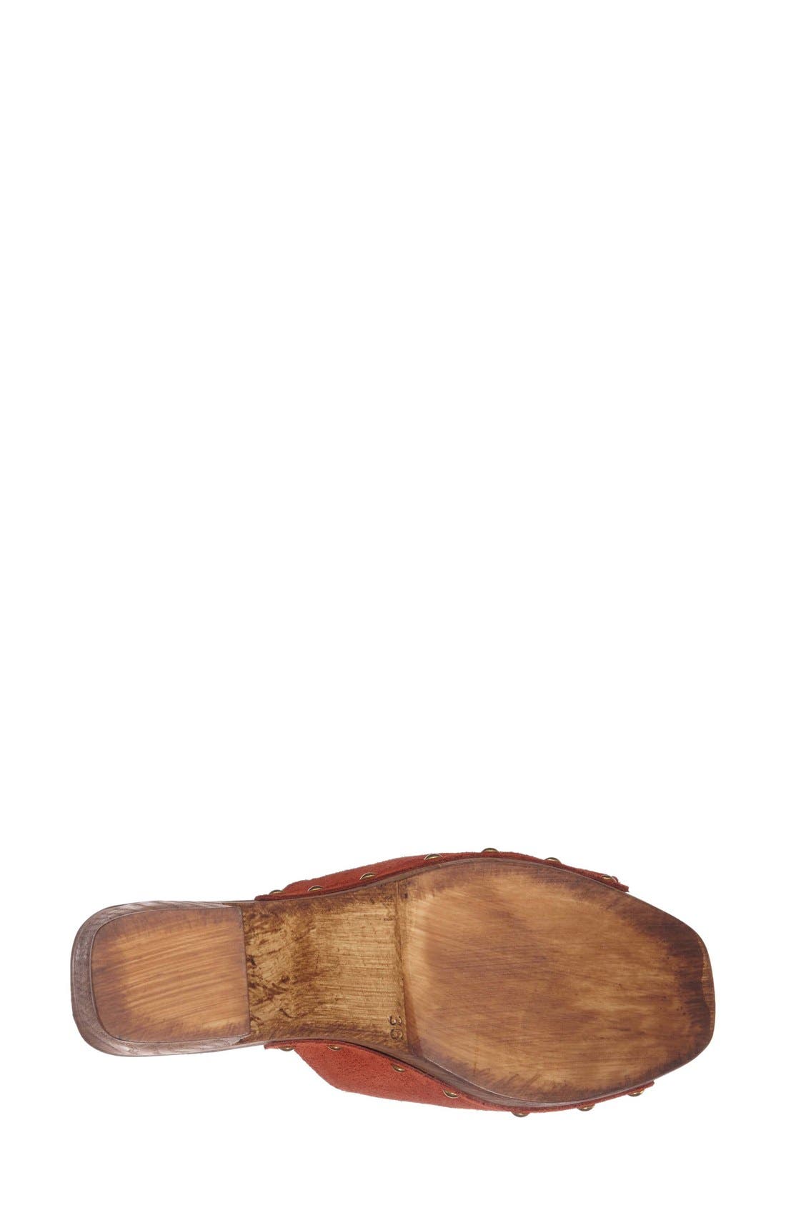 'Lucy' Platform Clog, Alternate, color, RUST