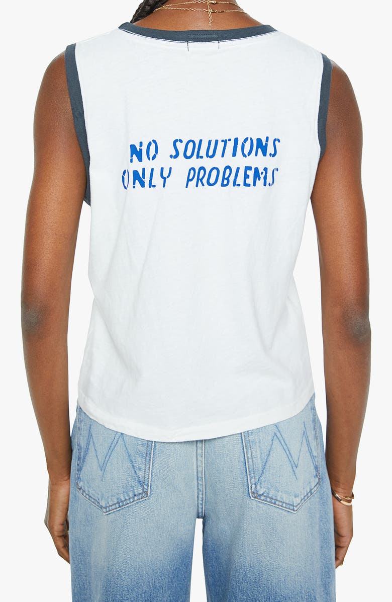 MOTHER The Strong & Silent Type Cotton Graphic Tank, Alternate, color, Auto Parts