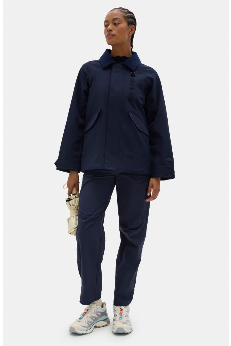 Hooded Rain Jacket, Alternate, color, NAVY