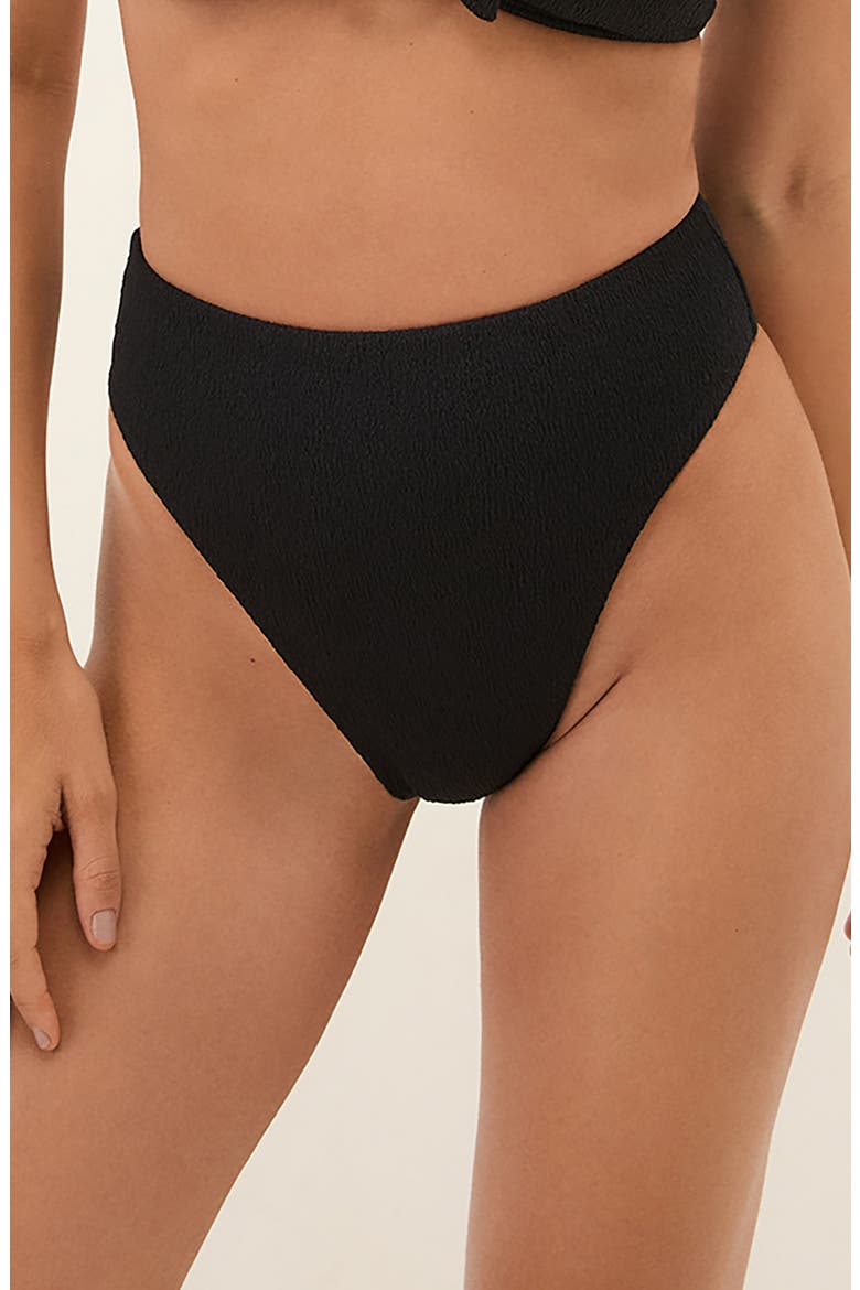 Firenze Gigi Hot High Waist Bikini Bottoms, Main, color, BLACK