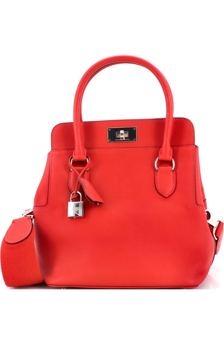 Pre-Owned Hermes Toolbox Bag Swift 20, Main, color, Rouge Casaque