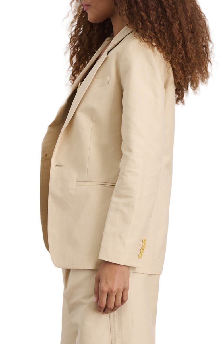 Alex Mill Soho Linen & Cotton Blazer, Alternate, color, Tan