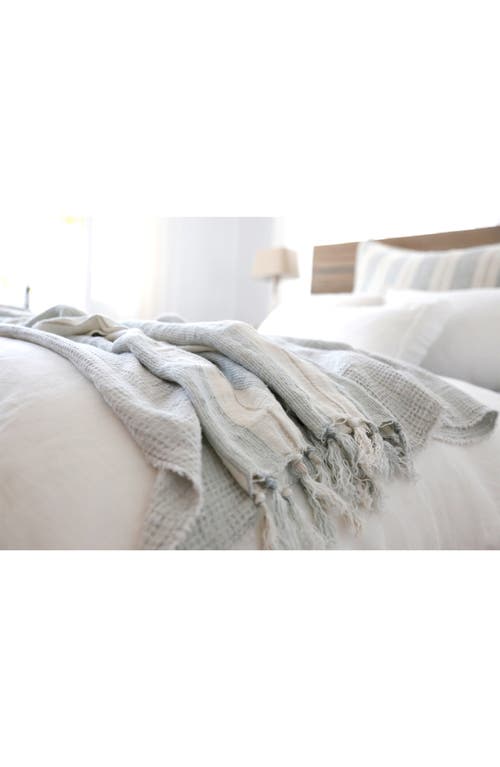 Pom Pom At Home Laguna Blanket In Ocean/natural