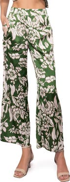 MELLODAY Floral Satin Pants