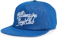 Billionaire Boys Club Script Embroidered Denim Adjustable Baseball Cap