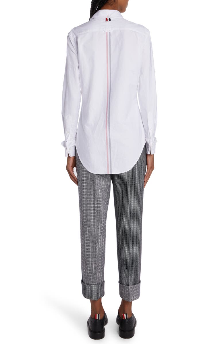 Thom Browne French Cuff Oxford Button-Down Shirt, Alternate, color,