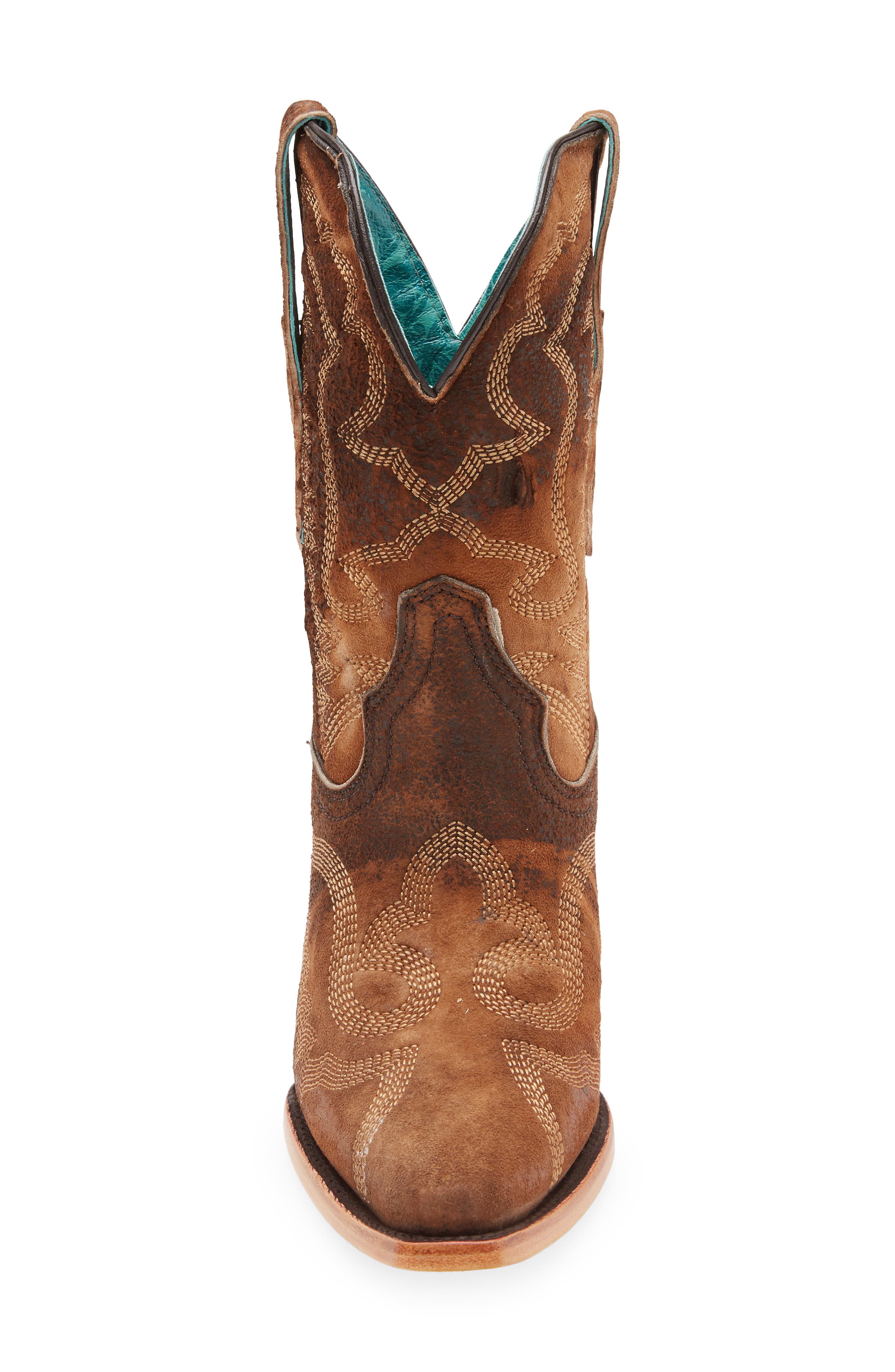 CORRAL Distressed Leather Western Boot, Alternate, color, Brown