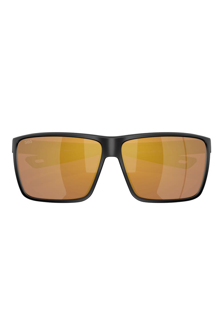 Rincon II 64mm Sunglasses, Alternate, color, MATTE BLACK / GOLD MIRROR 580G