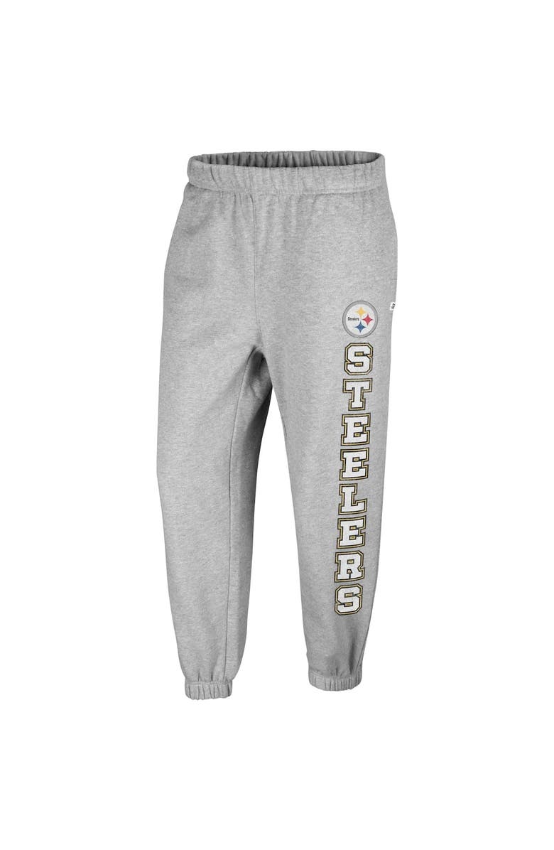 '47 Women's '47 Gray Pittsburgh Steelers Double Pro Harper Jogger Sweatpants, Alternate, color, Heather Gray