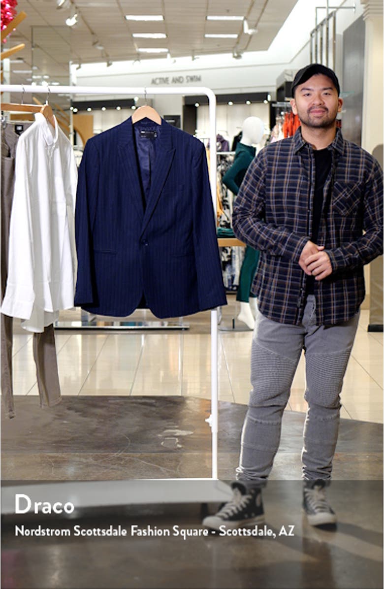 Slim Fit Pinstripe Suit Jacket, sales video thumbnail