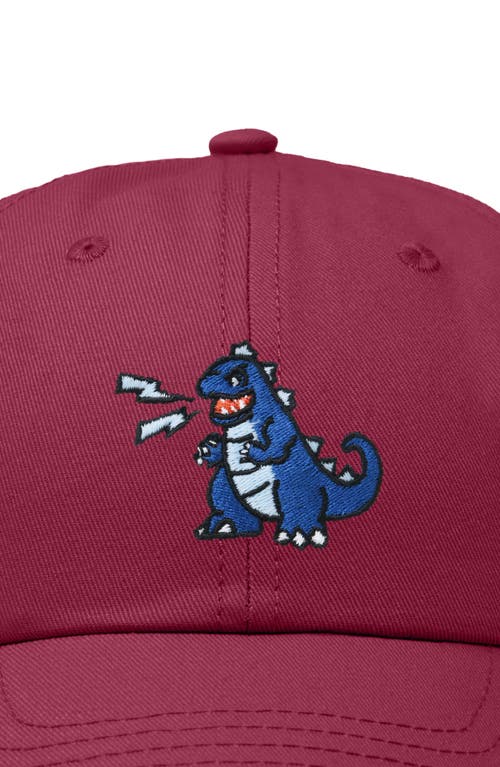 Dalix Big Lizard Cap In Maroon