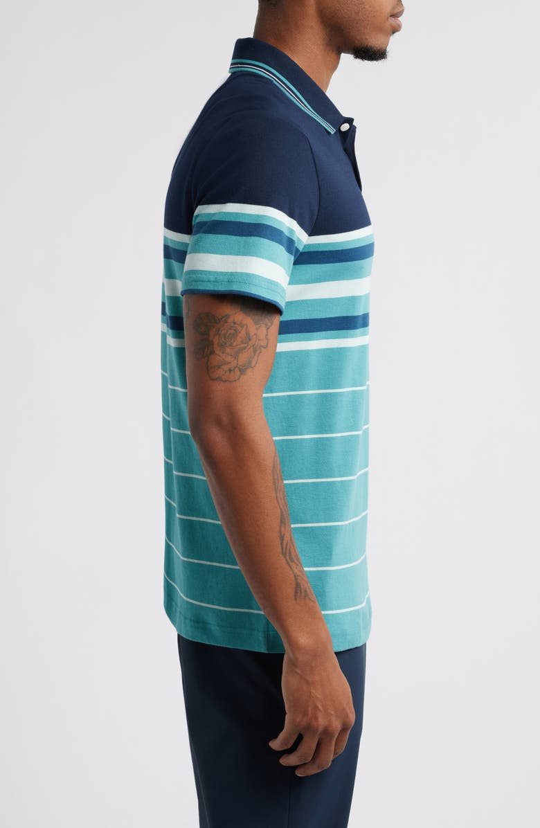 Original Penguin Stripe Cotton Interlock Polo, Alternate, color, 