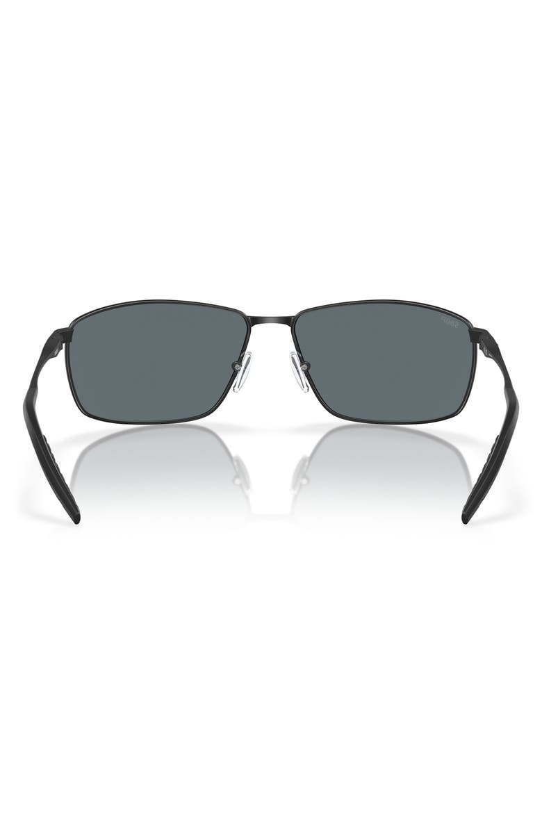 Costa Del Mar Turret 63mm Oversize Polarized Mirrored Rectangular Sunglasses, Alternate, color,