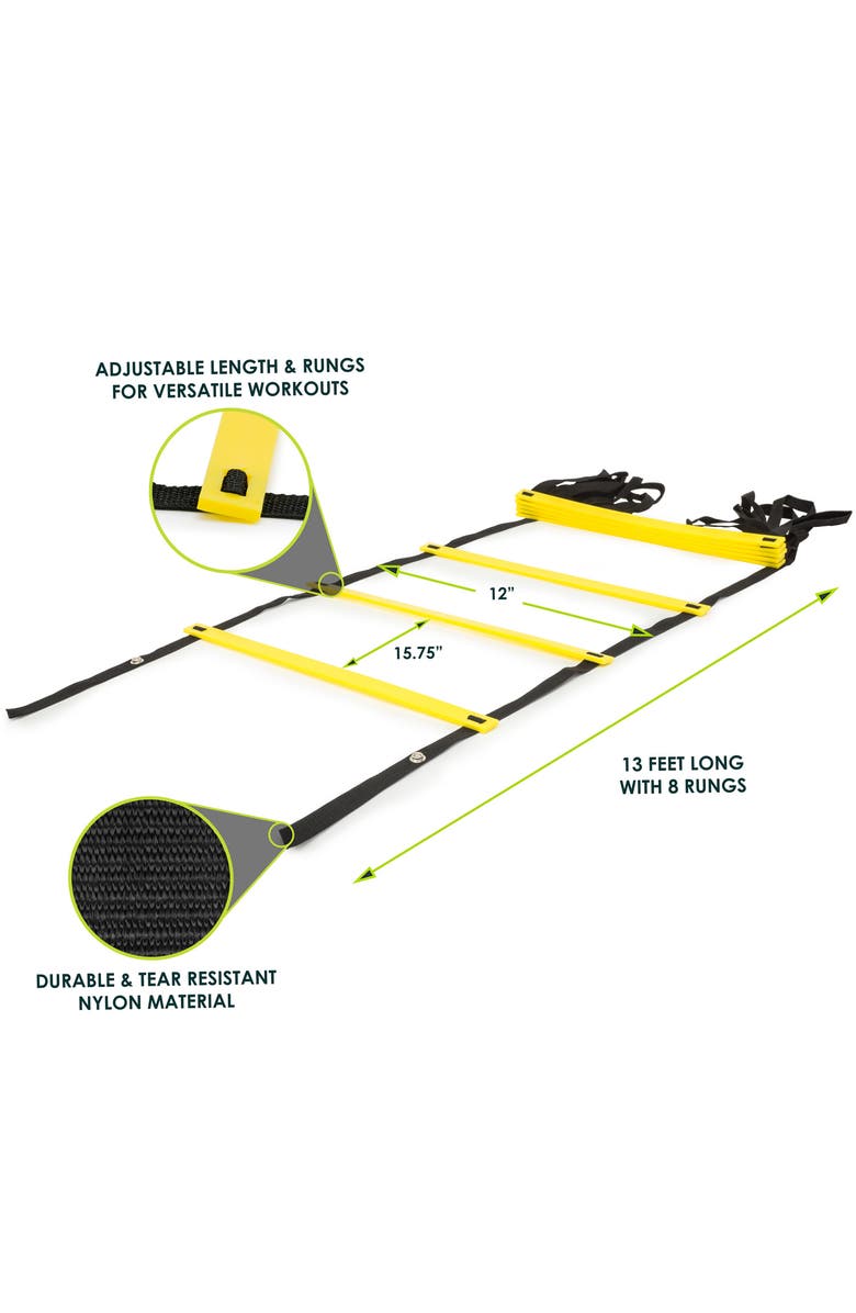 ProsourceFit Speed Agility Ladder, Alternate, color, 8 Rungs
