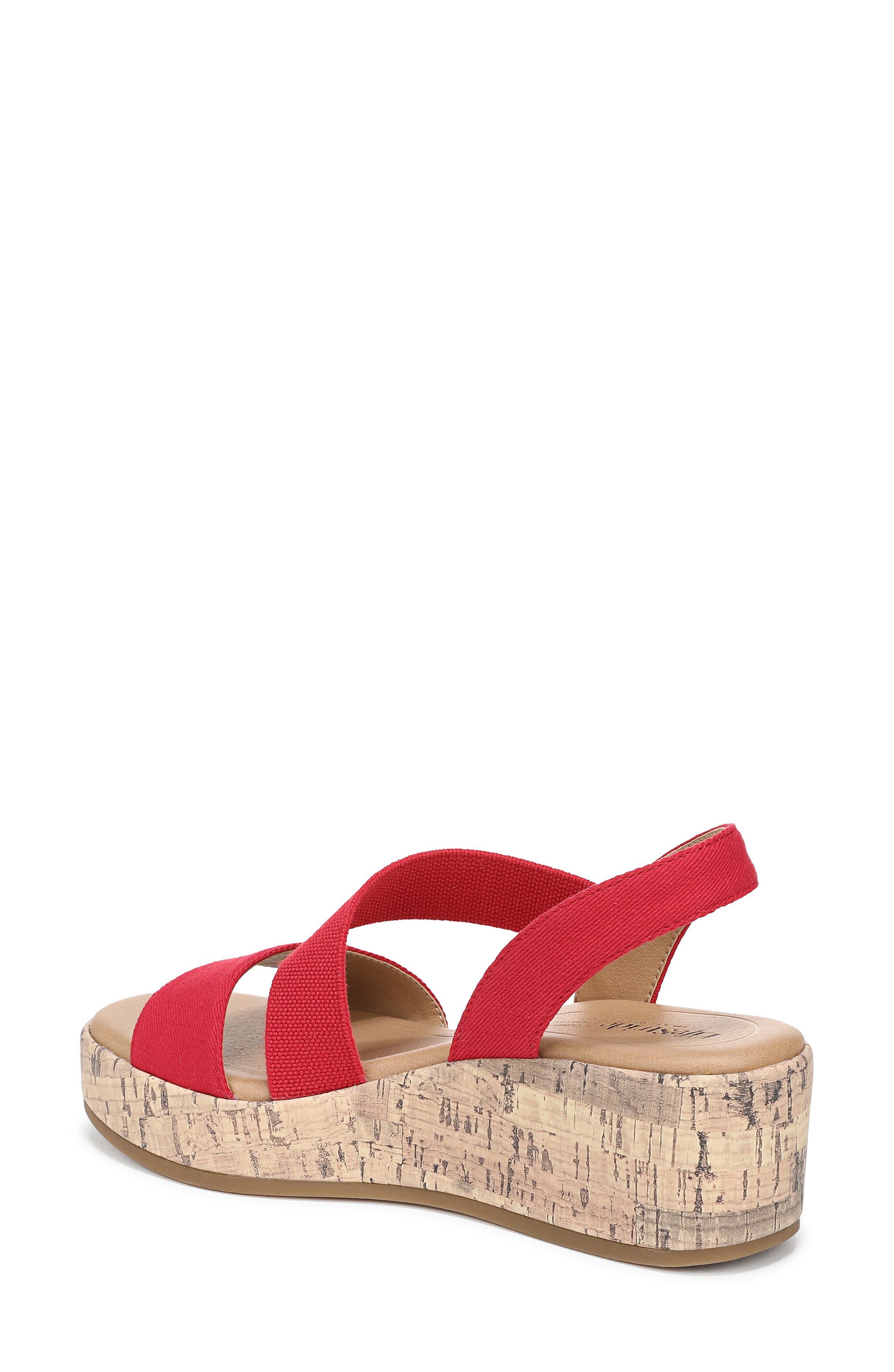 Odette Sandal, Alternate, color, FIRE RED