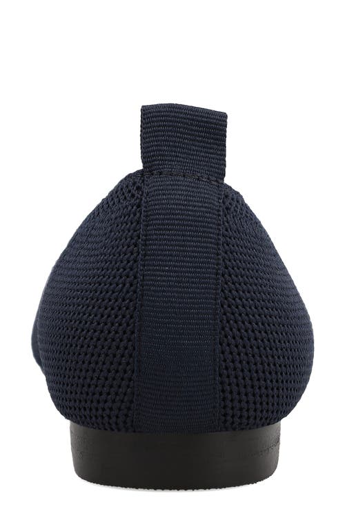 Mia Raisa Stretch Knit Flat In Navy