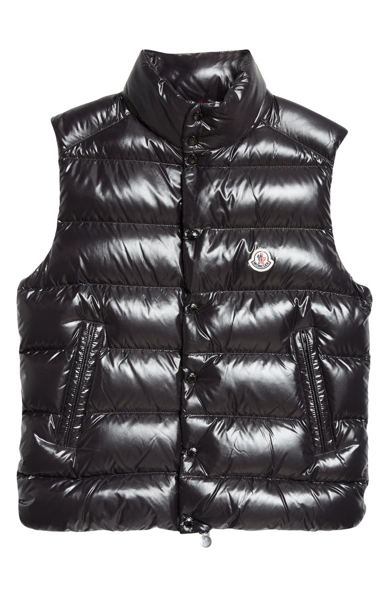 Moncler Tibb Down Puffer Vest, Alternate, color, U99-Dark Black