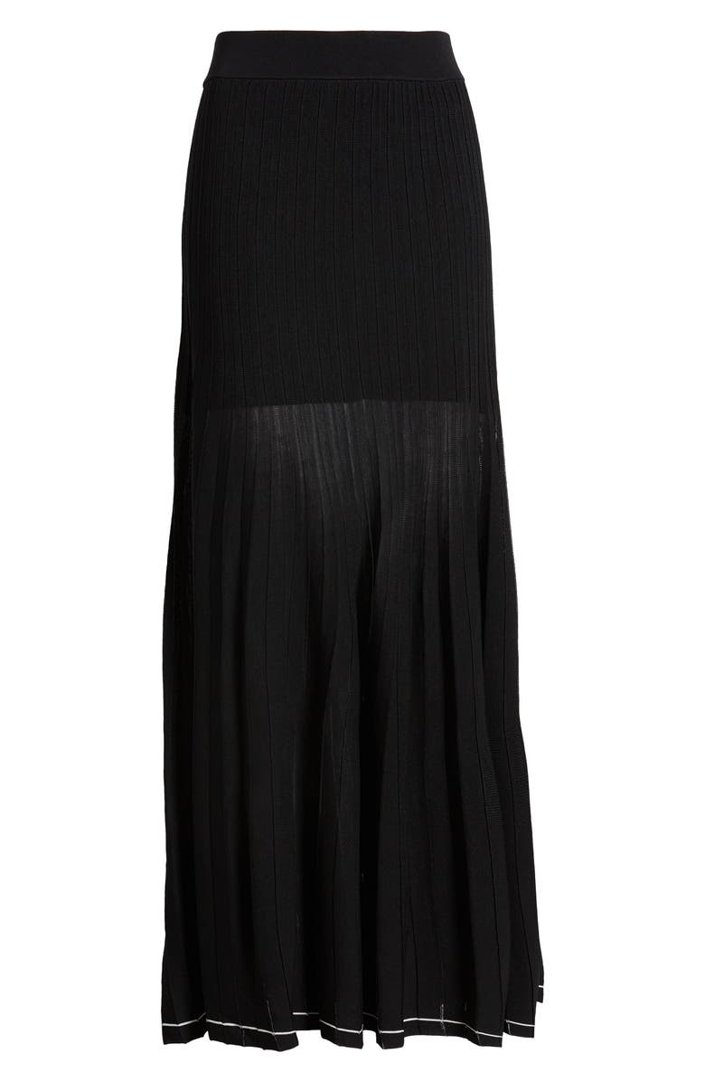 COS Pleated Knit Midi Skirt, Alternate, color, 