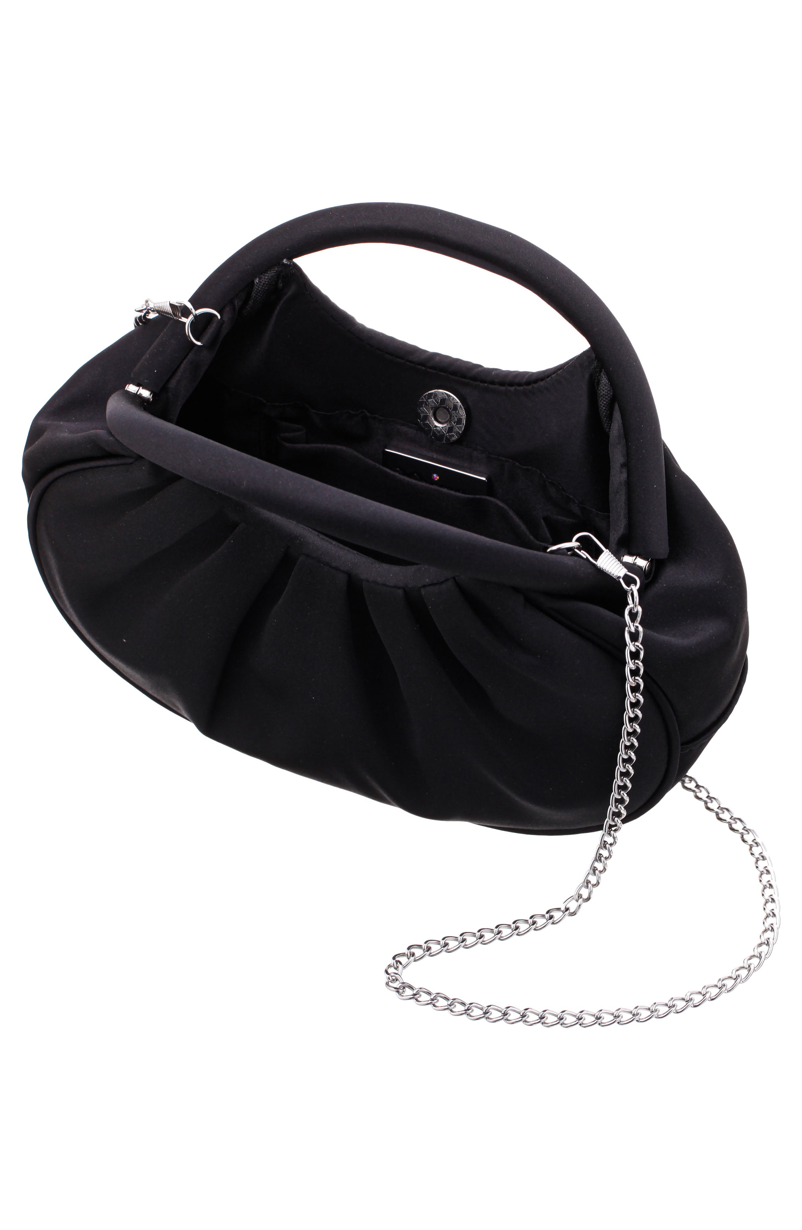 Nina Bren Top Handle Bag, Alternate, color, Black