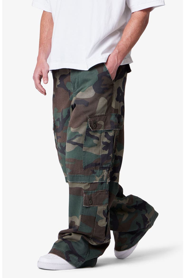 Baggy Rave Cargo Pants, Alternate, color, CAMO