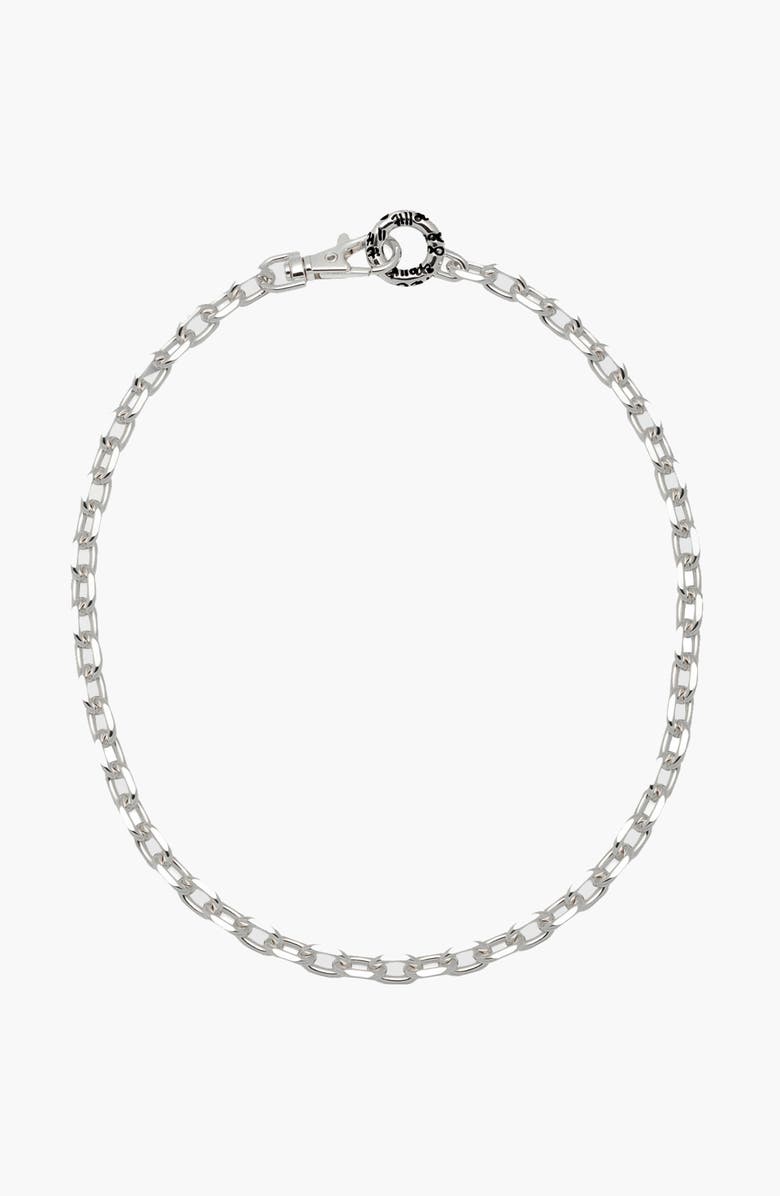 YOJ Ring X-Large Necklace In Silver, Main, color, Silver