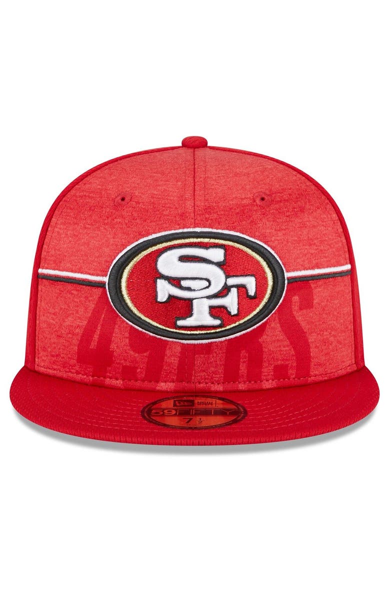 New Era Men's New Era Scarlet San Francisco 49ers 2023 NFL Training Camp 59FIFTY Fitted Hat, Alternate, color, 