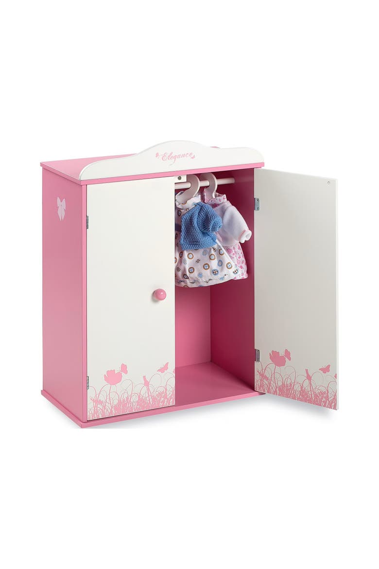 Elegance Wooden Wardrobe, Alternate, color, Multicolored