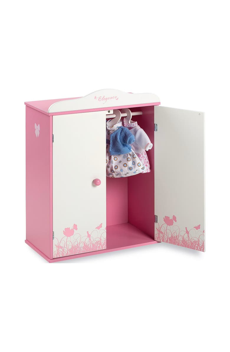 Munecas Arias Elegance Wooden Wardrobe, Alternate, color, Multicolored
