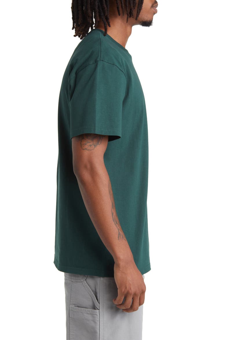 Chase Crewneck T-Shirt, Alternate, color, DISCOVERY GREEN / GOLD