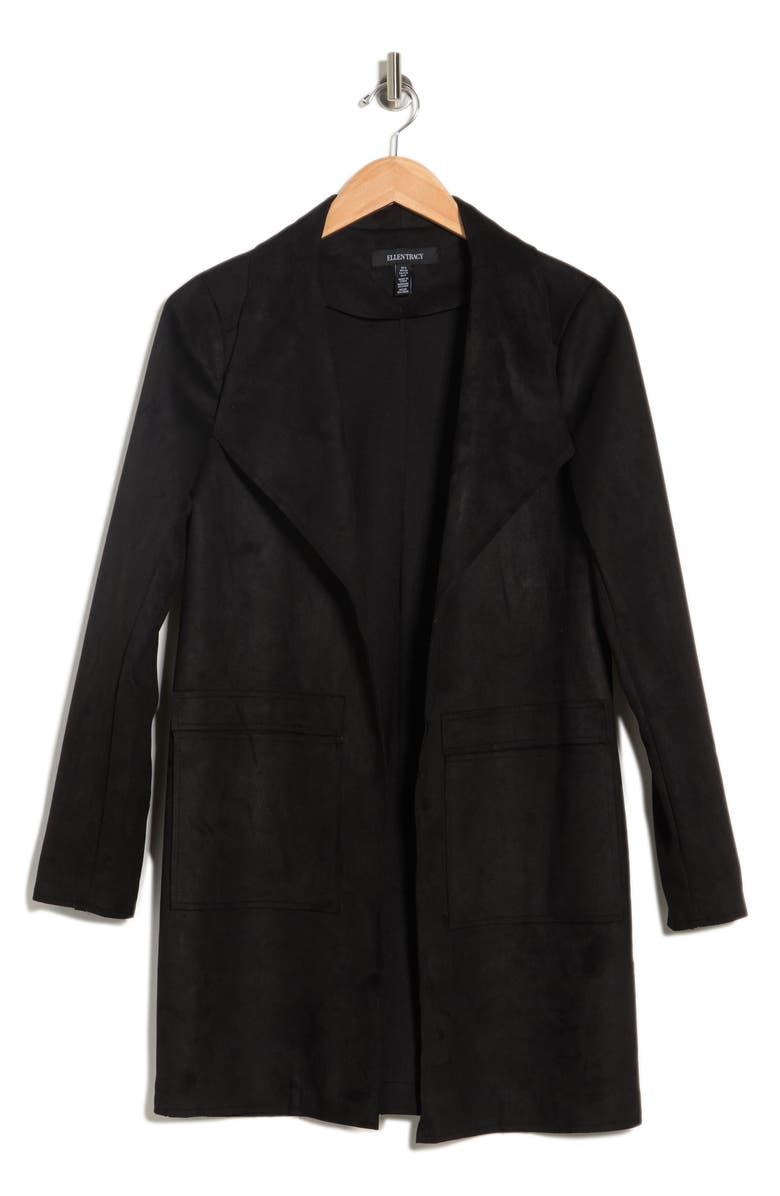 Ellen Tracy Faux Suede Jacket, Alternate, color, 