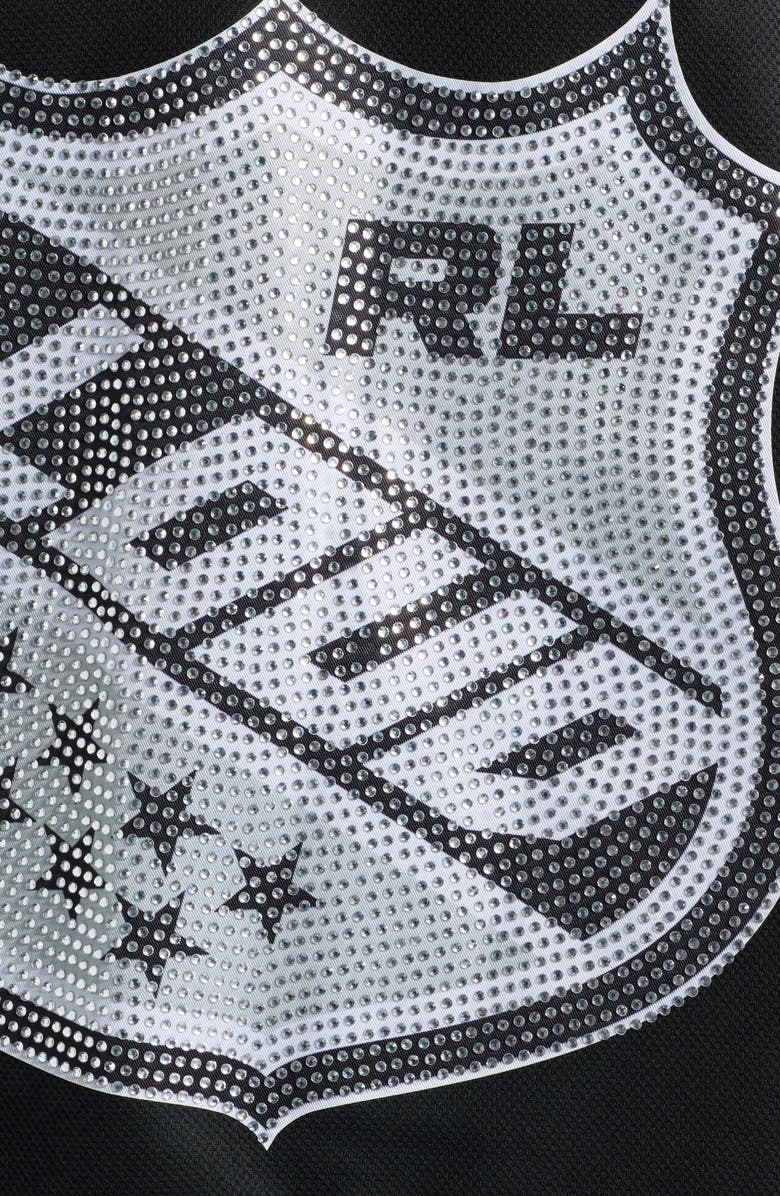 Rolling Loud Team Loud Rhinestone Hockey Jersey, Alternate, color, Black