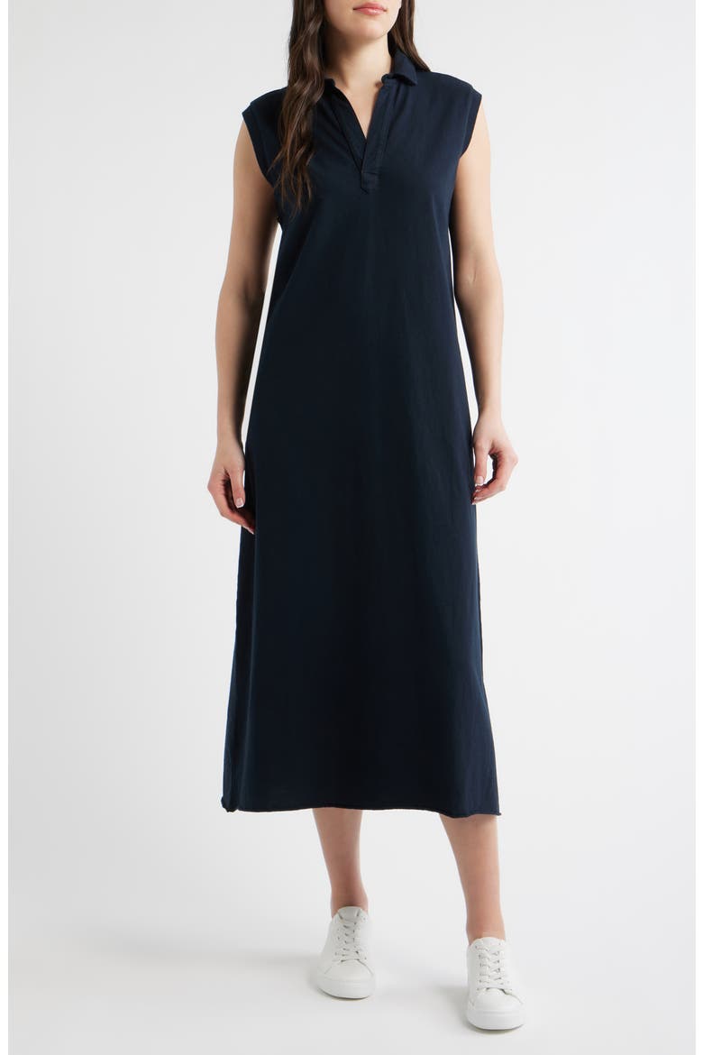 Lillian Polo Maxi Dress, Main, color, BRITISH ROYAL NAVY