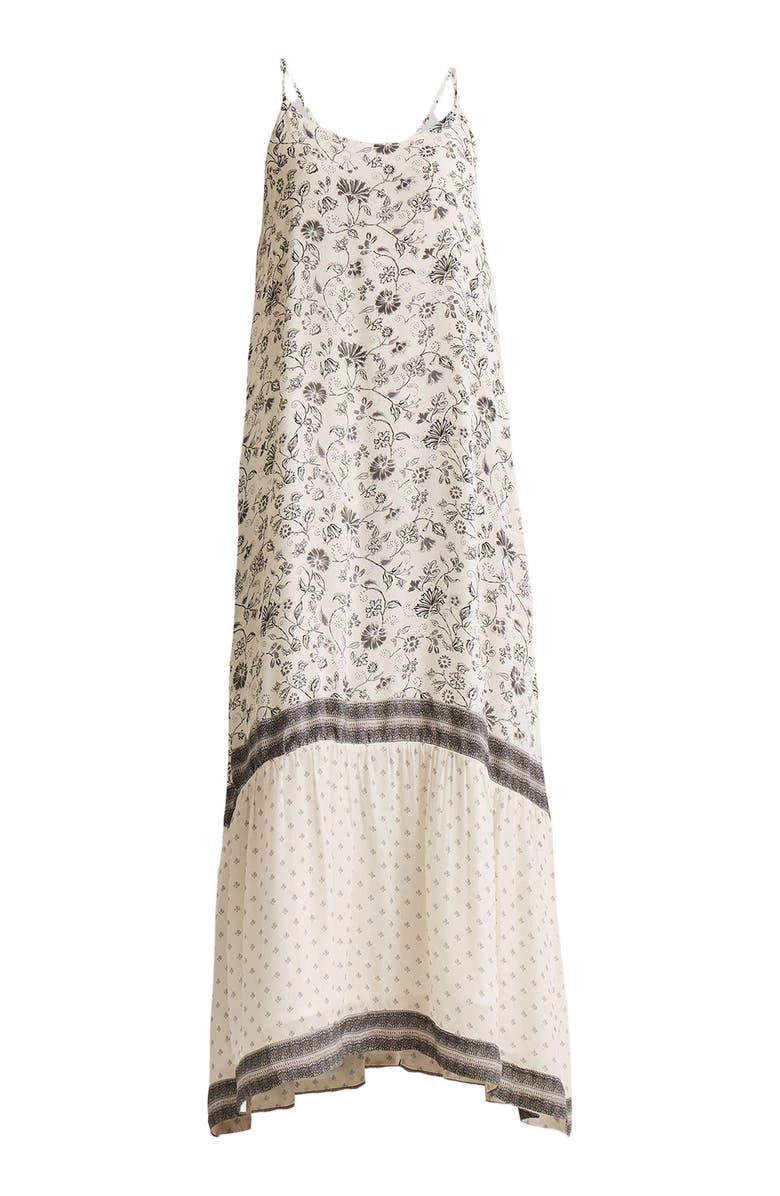 Reistor Flowy Maxi Dress, Alternate, color, Off-White And Black Florals
