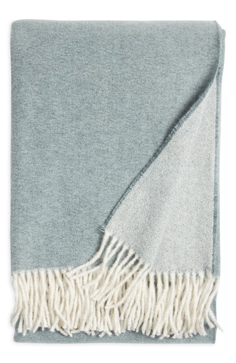 Woven Fringe Throw Blanket